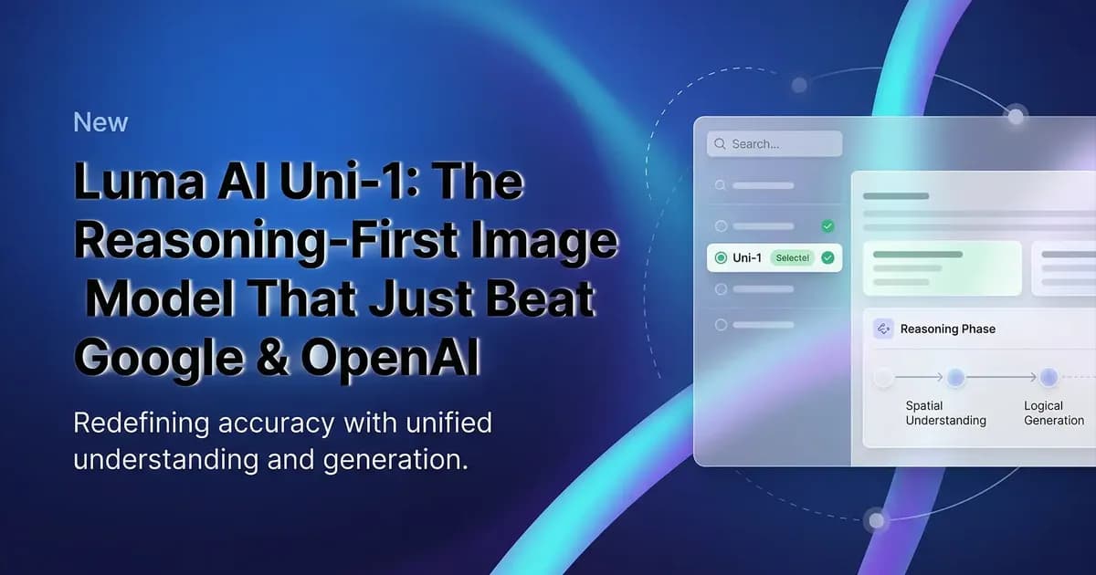 Luma AI Uni-1