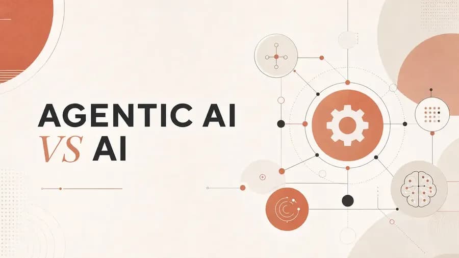 Hero image for Agentic AI vs AI Agents: What's Actually the Difference?