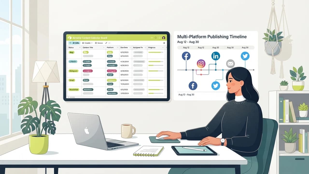 How Indian Digital Marketers Build 30-Day Content Calendars in 45 Minutes with Claude and Airtable