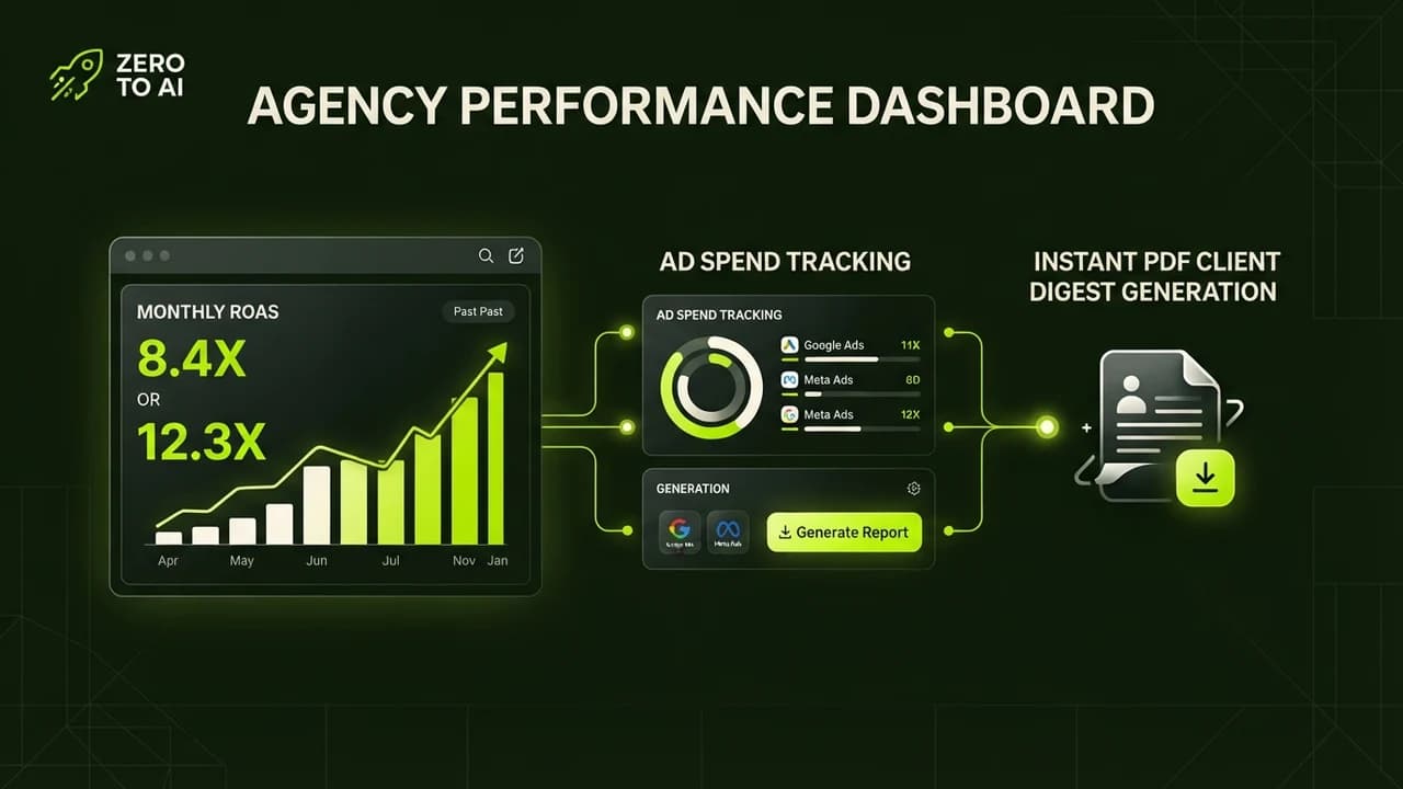 How Indian Boutique Agencies Use AI to Automate Client Monthly Reporting & ROAS Dashboards (No Code)