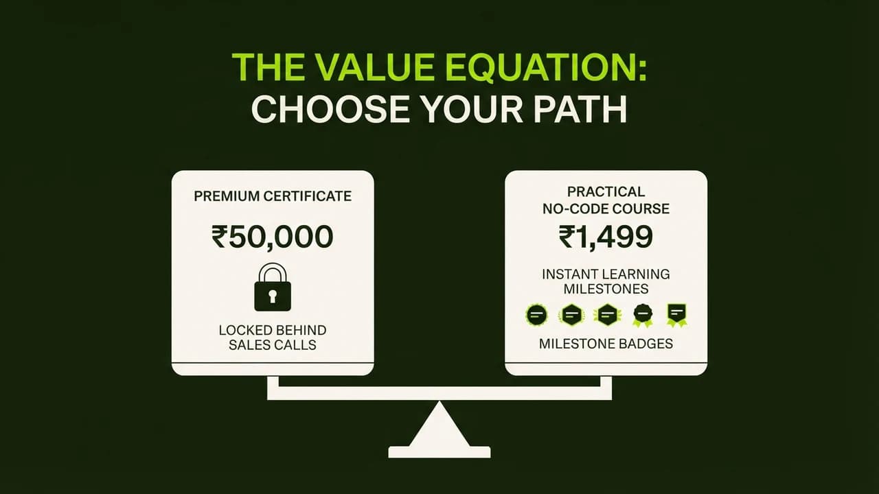 Cheapest AI Courses in India (2026): ₹1,499 Practical Workshops vs ₹50,000 EdTech Traps