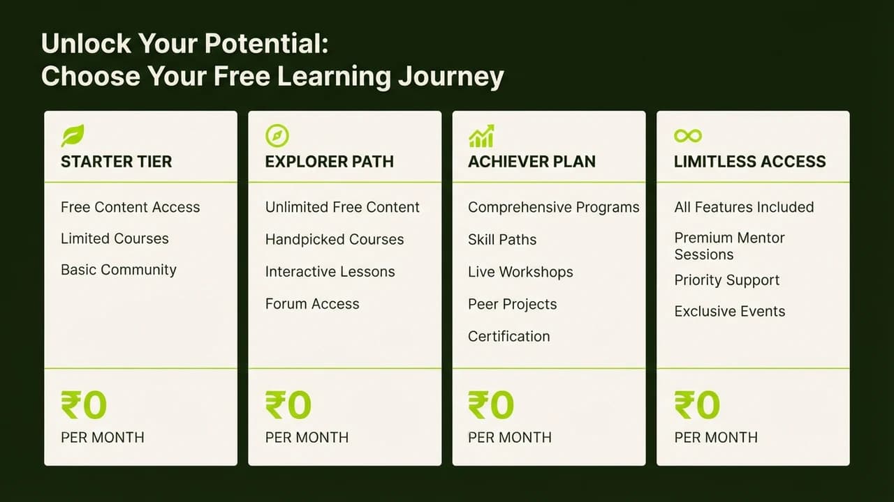 Free AI Courses in India Compared: What You Actually Learn Without Paying (2026)