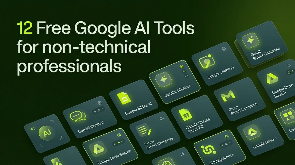 12 Free Google AI Tools That Replace Expensive Paid Software for Non-Technical Professionals