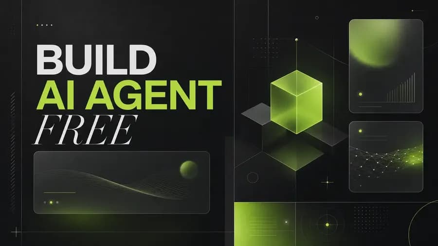 Hero image for How to Build Your First AI Agent for Free — Step by Step (2026)