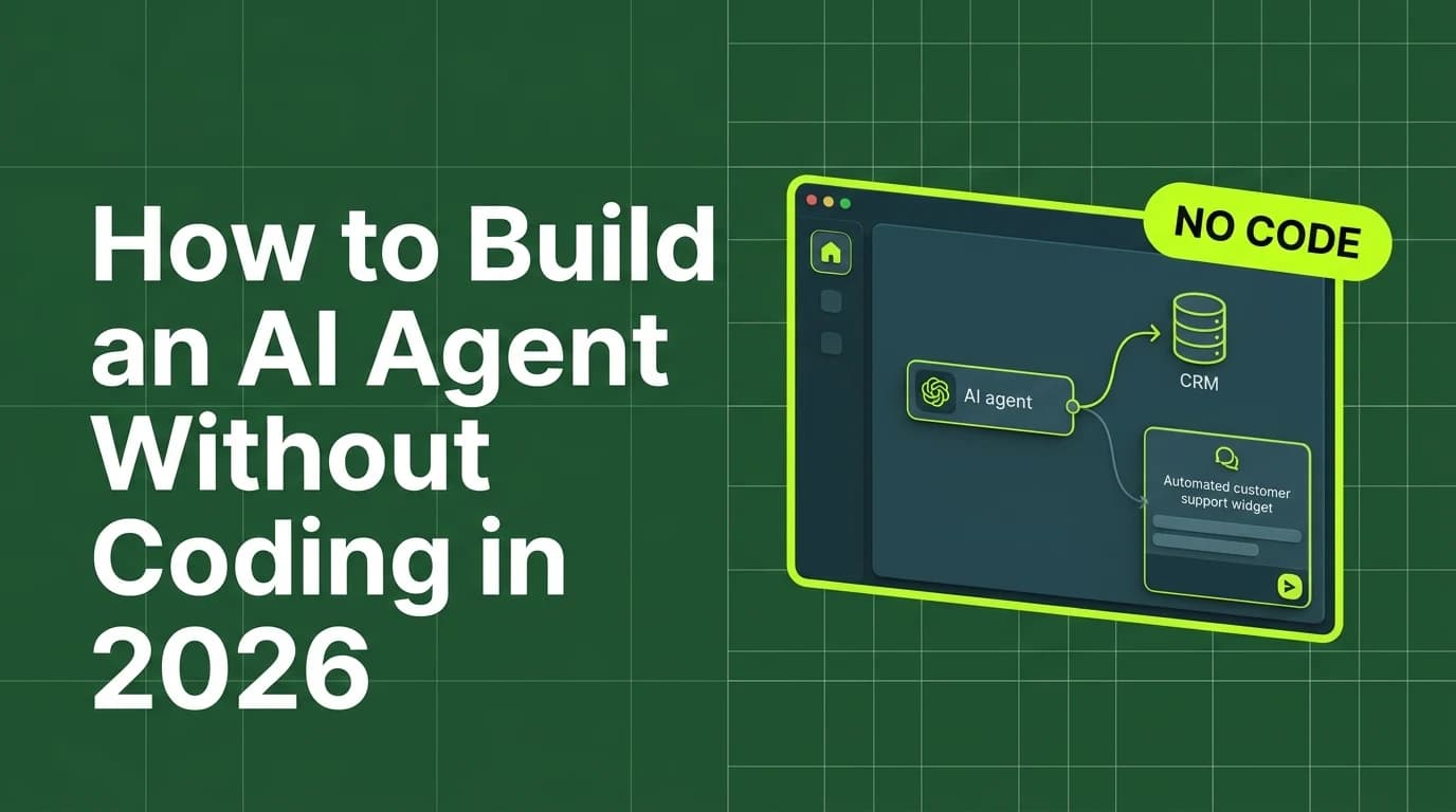 How to Build an AI Agent Without Coding in 2026: A Step-by-Step No-Code Blueprint