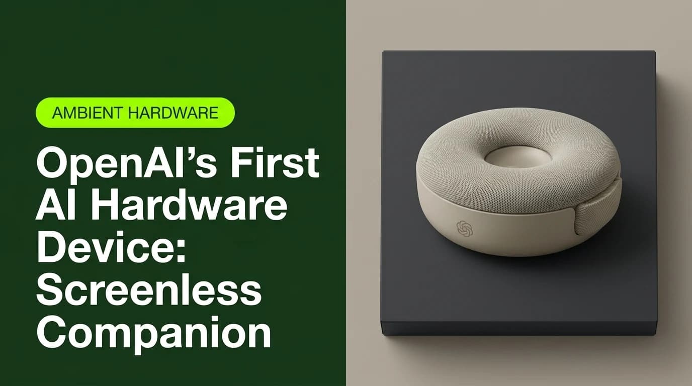 OpenAI's First AI Hardware Device: What Sam Altman & Jony Ive's Screenless Gadget Means for Business