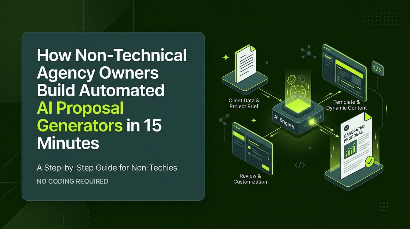 How Non-Technical Agency Owners Build Automated AI Proposal Generators in 15 Minutes