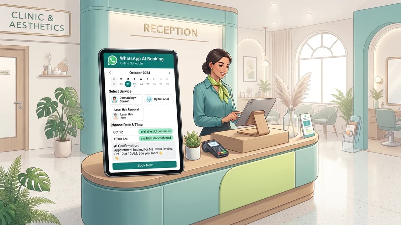 Automating Indian Clinic & Salon Bookings via WhatsApp: The No-Code AI Receptionist That Ends No-Shows