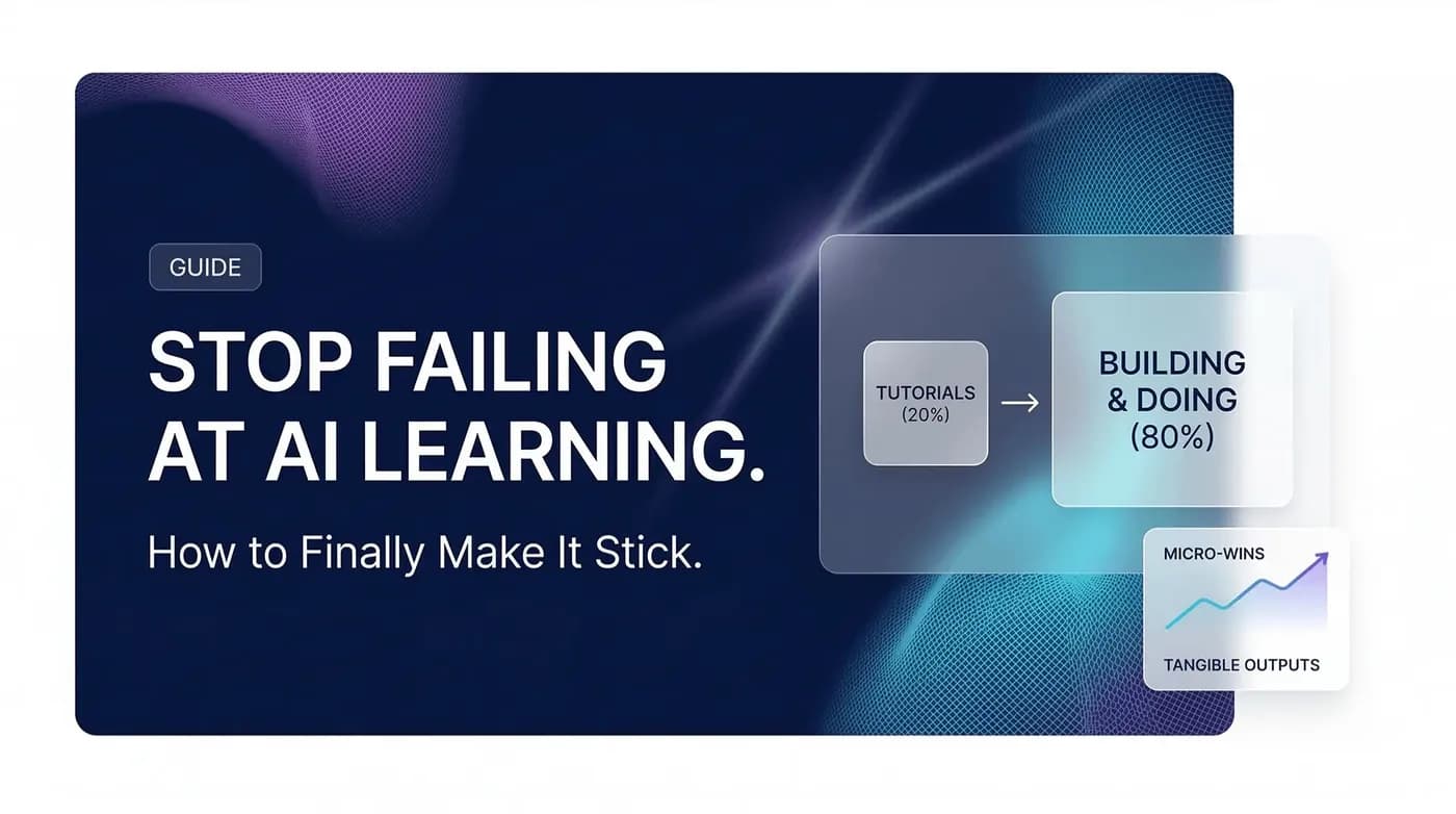 Why You Keep Failing at Learning AI 