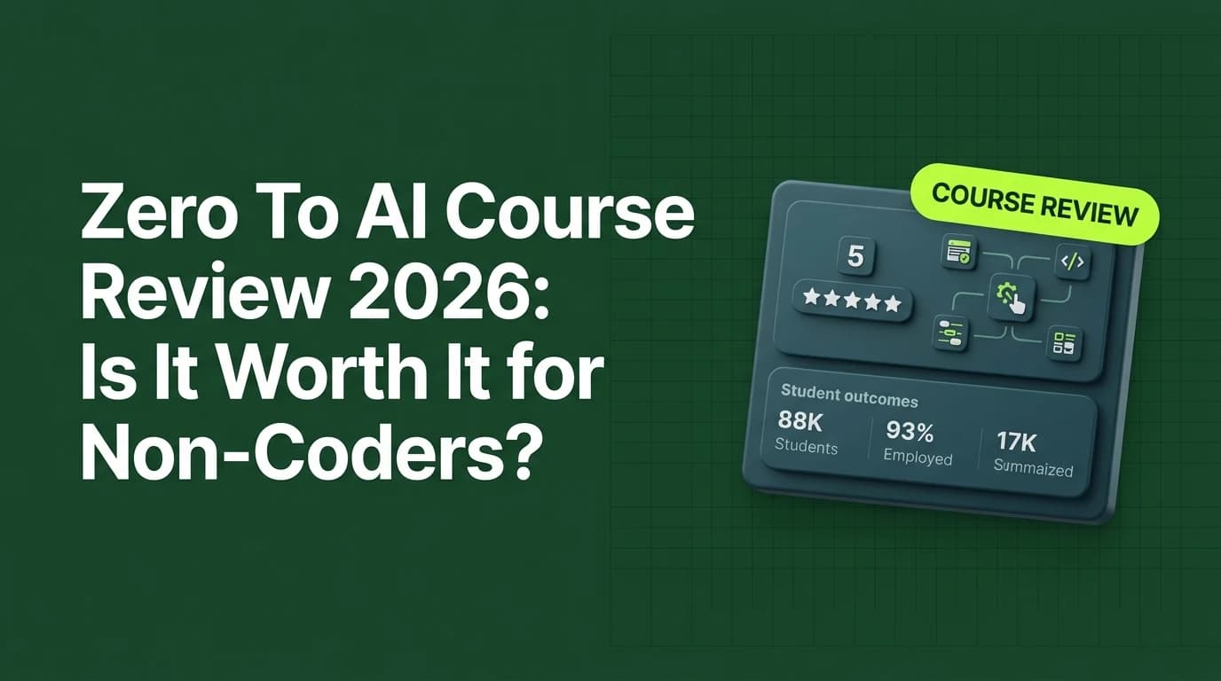 Zero To AI Course Review 2026: Is It Worth ₹1,499?