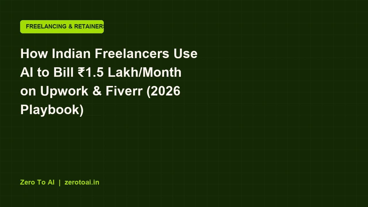 How Indian Freelancers Use AI to Bill ₹1.5 Lakh/Month on Upwork & Fiverr (2026 Playbook)